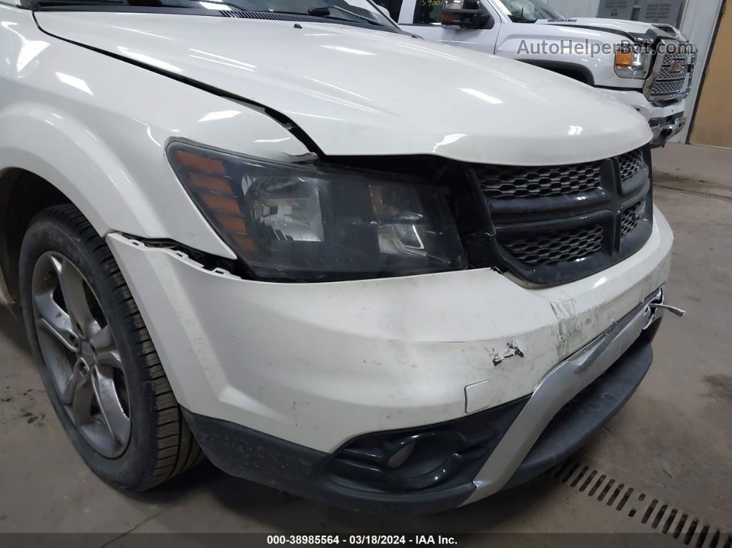 2017 Dodge Journey Crossroad Awd White vin: 3C4PDDGG3HT609045