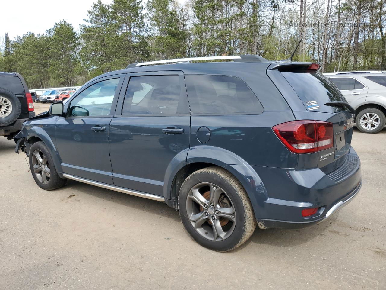 2017 Dodge Journey Crossroad Синий vin: 3C4PDDGG3HT639078