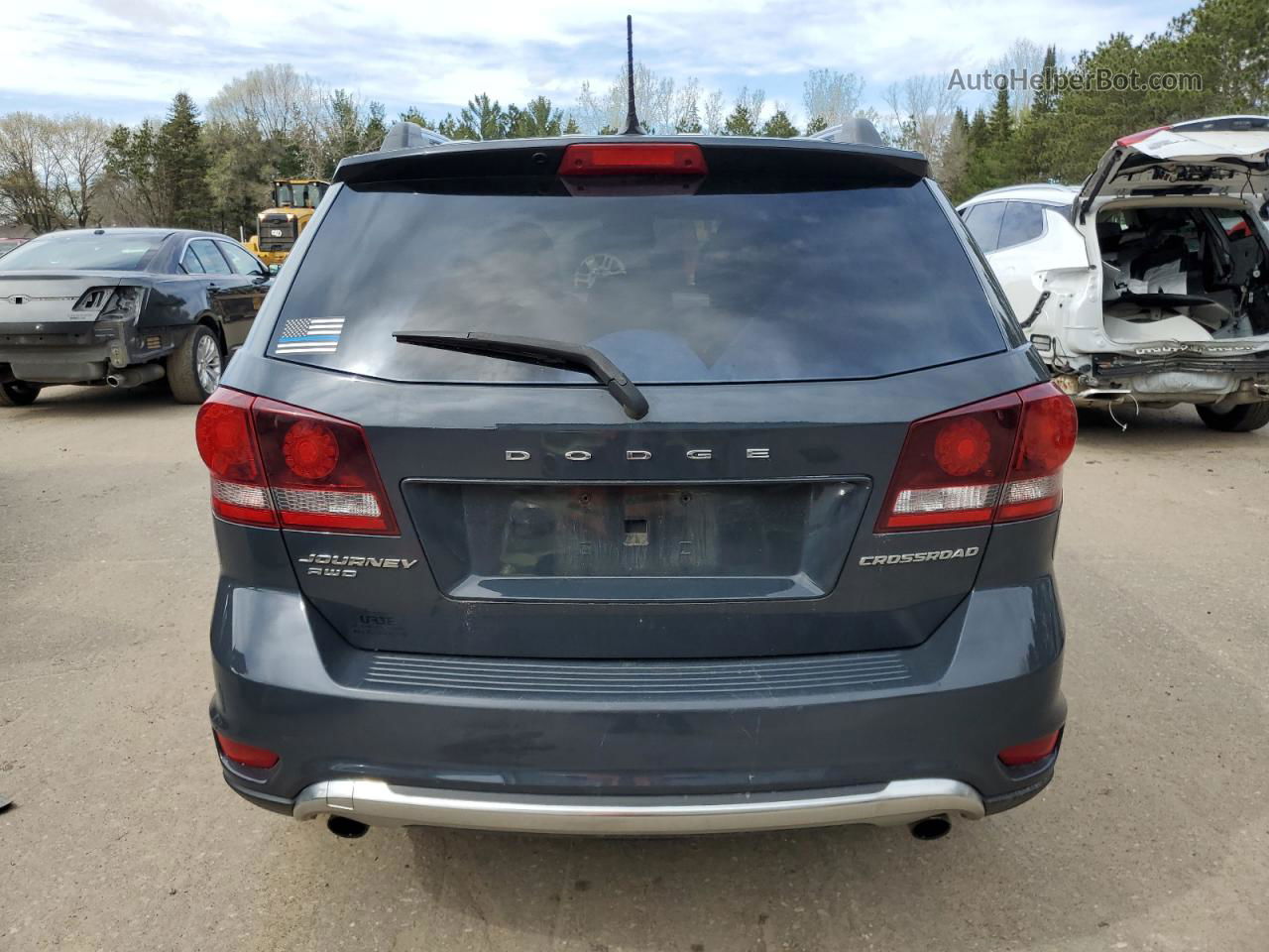 2017 Dodge Journey Crossroad Синий vin: 3C4PDDGG3HT639078