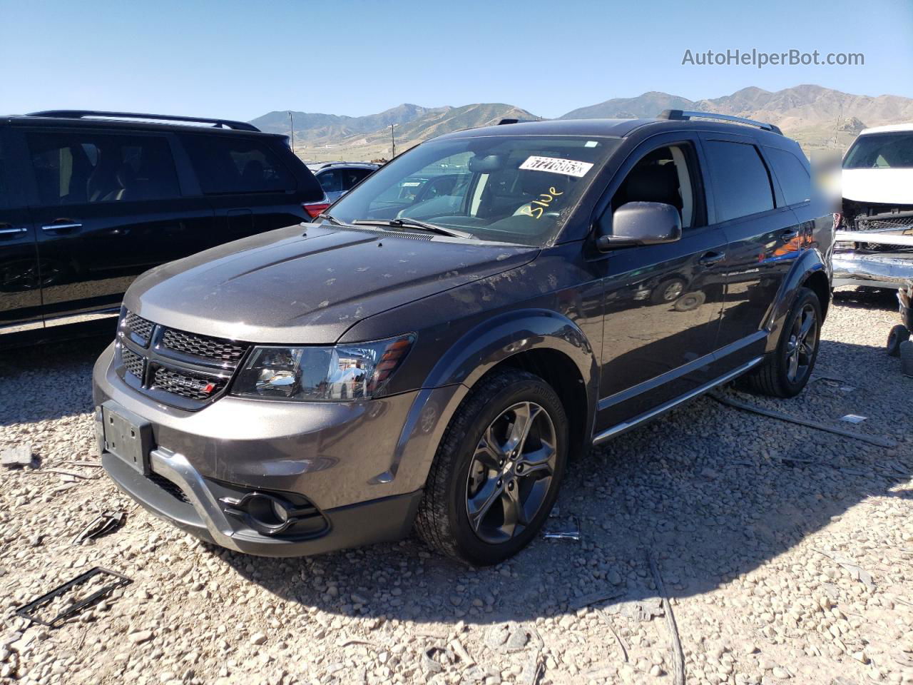 2015 Dodge Journey Crossroad Gray vin: 3C4PDDGG4FT716277