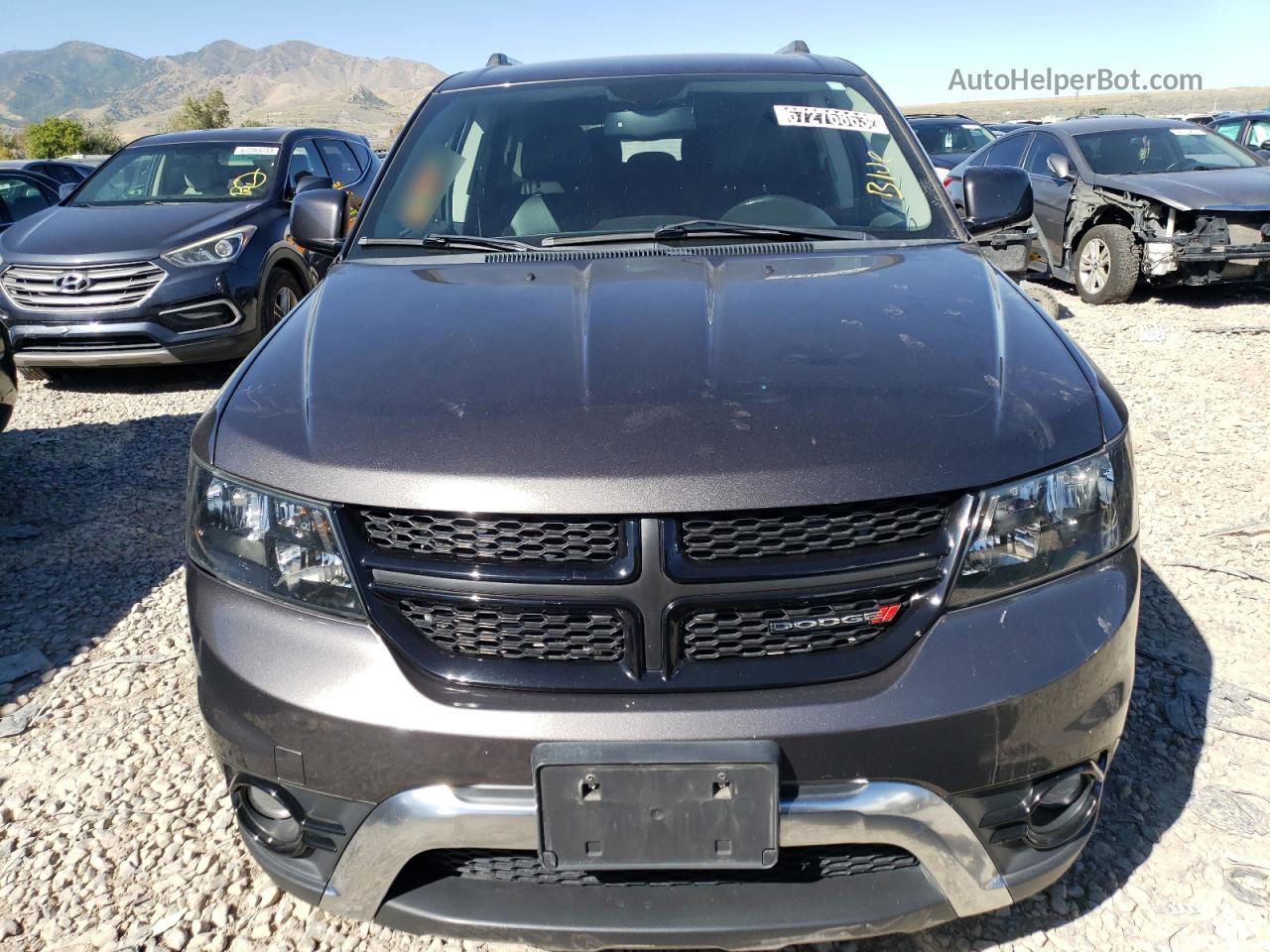 2015 Dodge Journey Crossroad Gray vin: 3C4PDDGG4FT716277