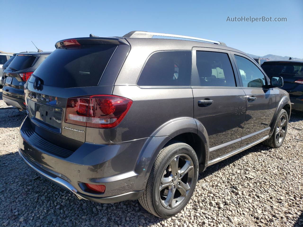 2015 Dodge Journey Crossroad Gray vin: 3C4PDDGG4FT716277