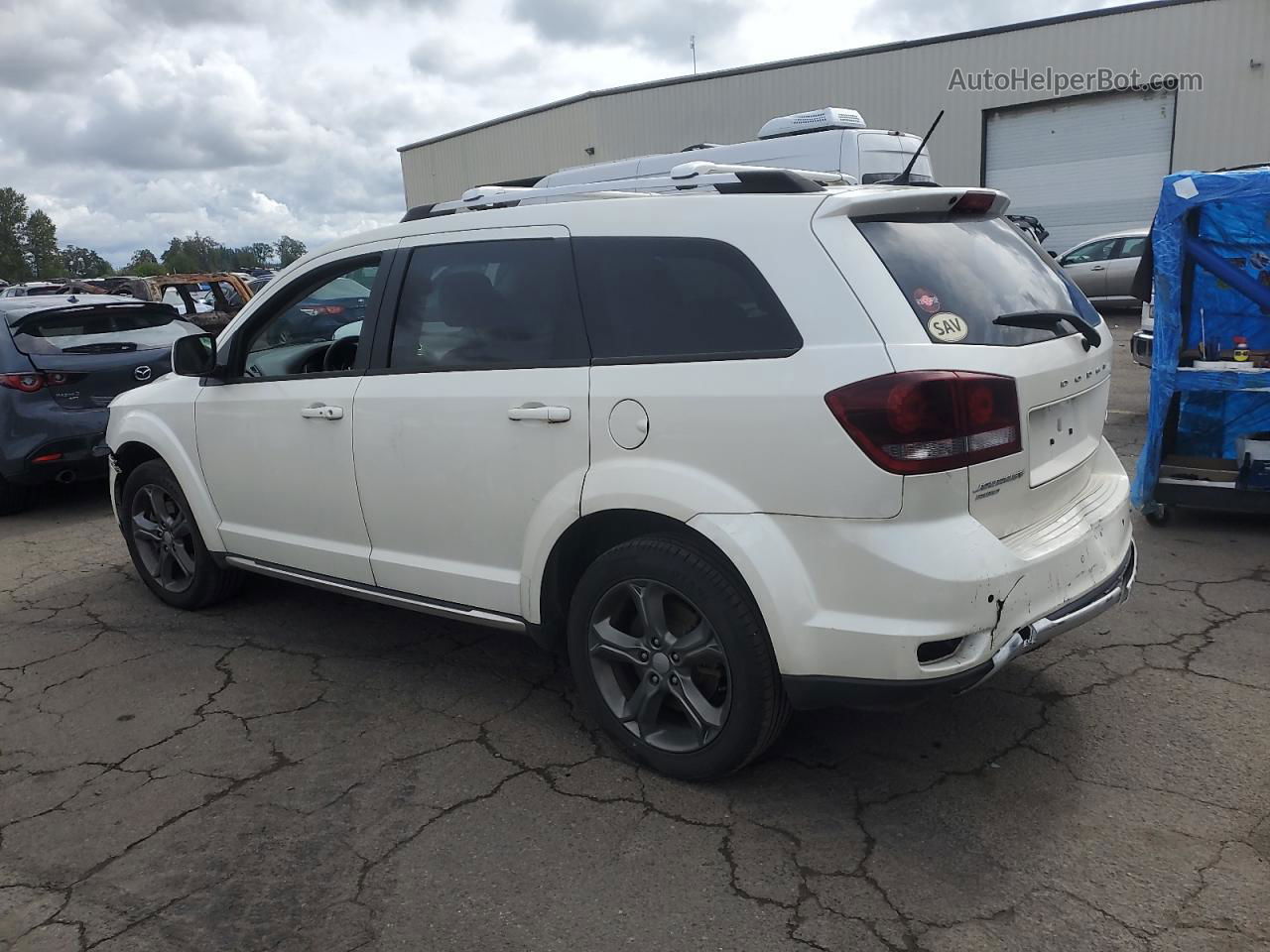 2016 Dodge Journey Crossroad White vin: 3C4PDDGG4GT108731