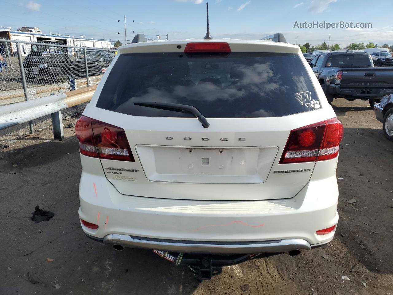 2016 Dodge Journey Crossroad White vin: 3C4PDDGG4GT124850