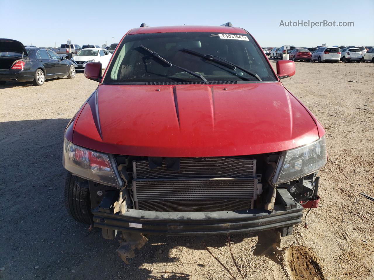 2014 Dodge Journey Crossroad Red vin: 3C4PDDGG5ET278397