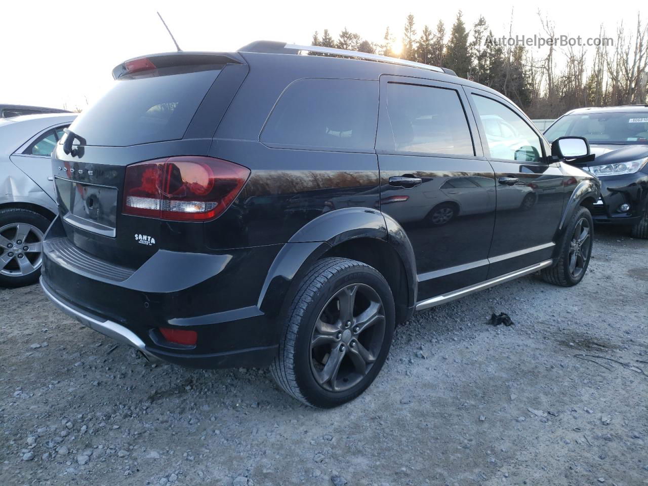 2014 Dodge Journey Crossroad Черный vin: 3C4PDDGG5ET315979