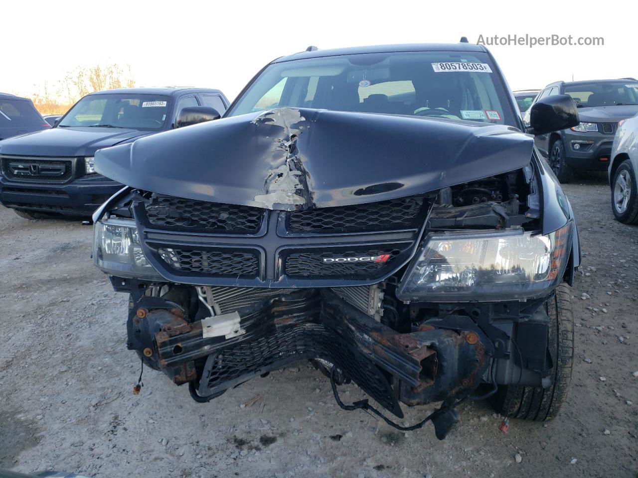 2014 Dodge Journey Crossroad Black vin: 3C4PDDGG5ET315979