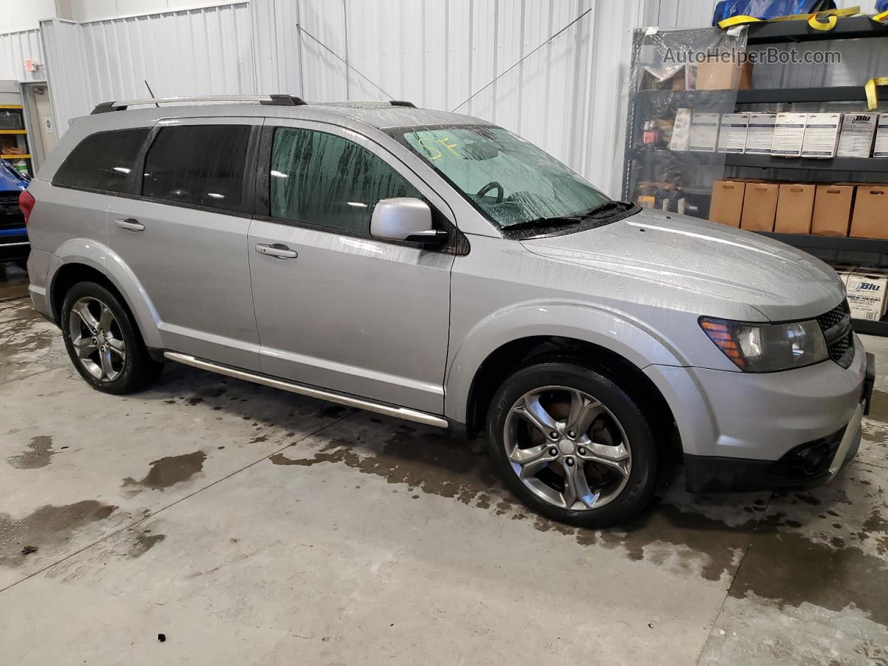 2015 Dodge Journey Crossroad Silver vin: 3C4PDDGG5FT721066