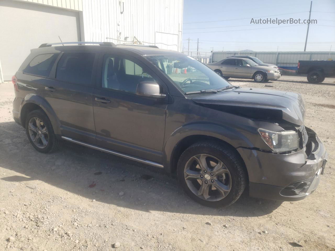 2016 Dodge Journey Crossroad Gray vin: 3C4PDDGG5GT133458