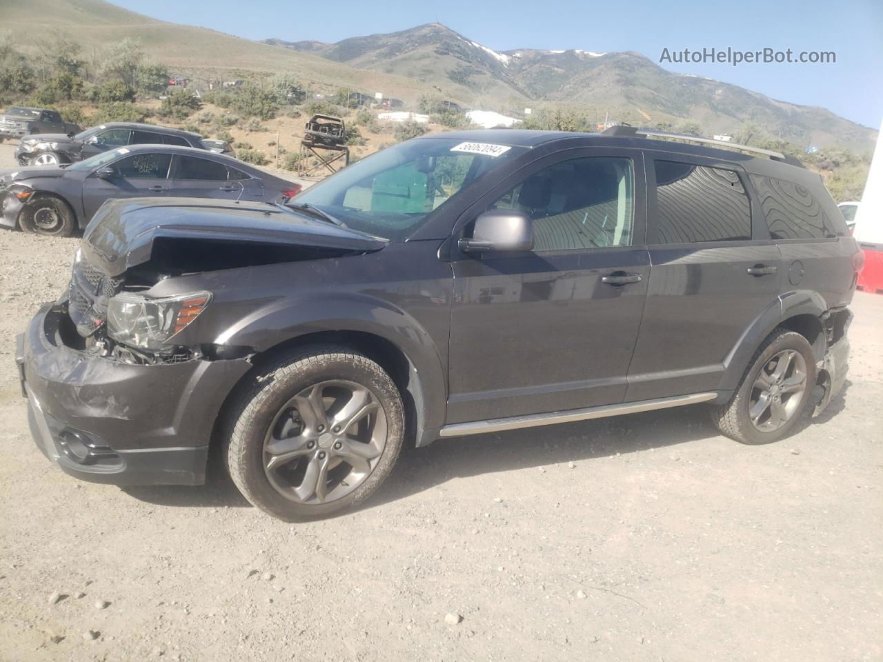 2016 Dodge Journey Crossroad Gray vin: 3C4PDDGG5GT133458