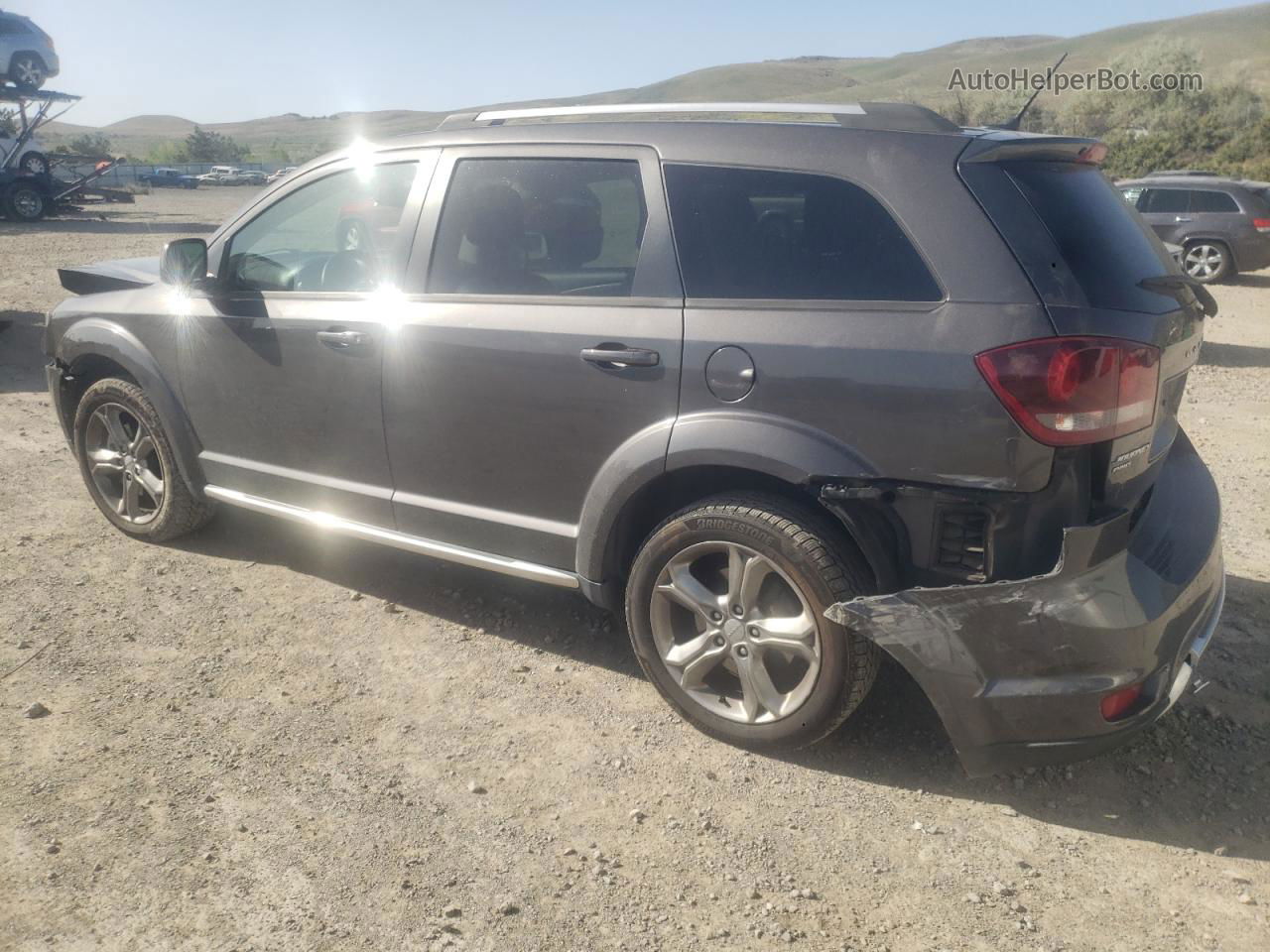 2016 Dodge Journey Crossroad Gray vin: 3C4PDDGG5GT133458