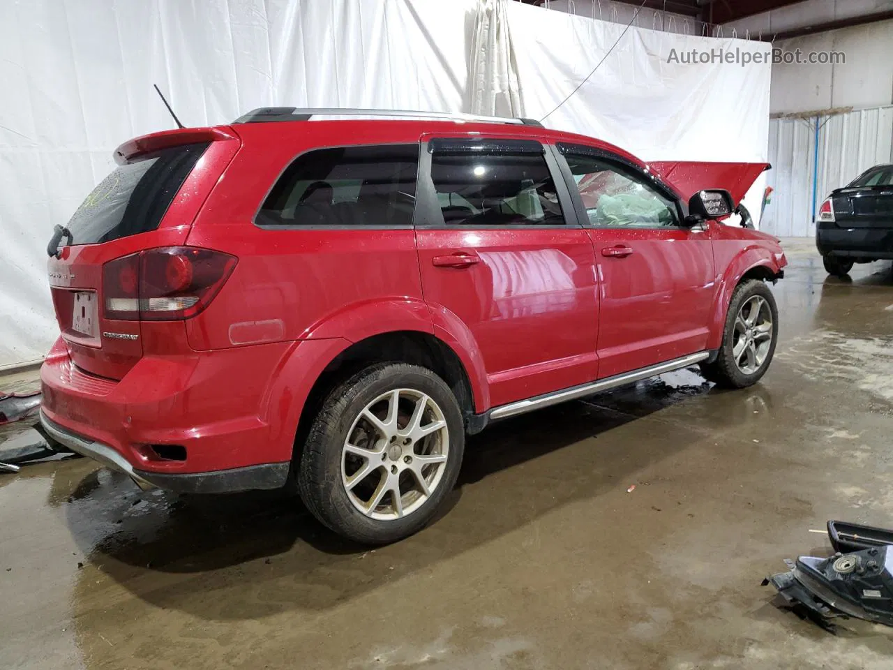 2016 Dodge Journey Crossroad Red vin: 3C4PDDGG5GT161003