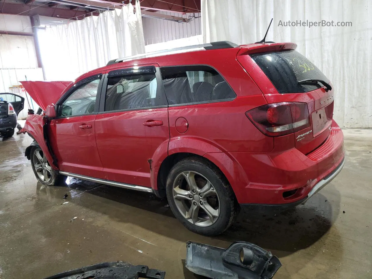 2016 Dodge Journey Crossroad Red vin: 3C4PDDGG5GT161003