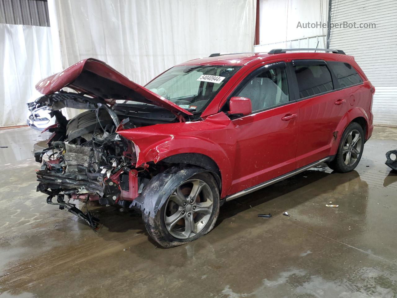 2016 Dodge Journey Crossroad Red vin: 3C4PDDGG5GT161003