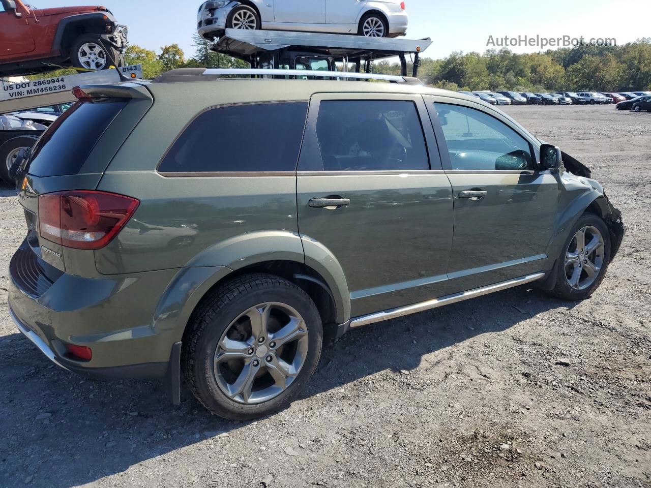 2016 Dodge Journey Crossroad Green vin: 3C4PDDGG5GT200933