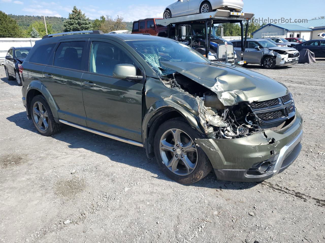 2016 Dodge Journey Crossroad Green vin: 3C4PDDGG5GT200933