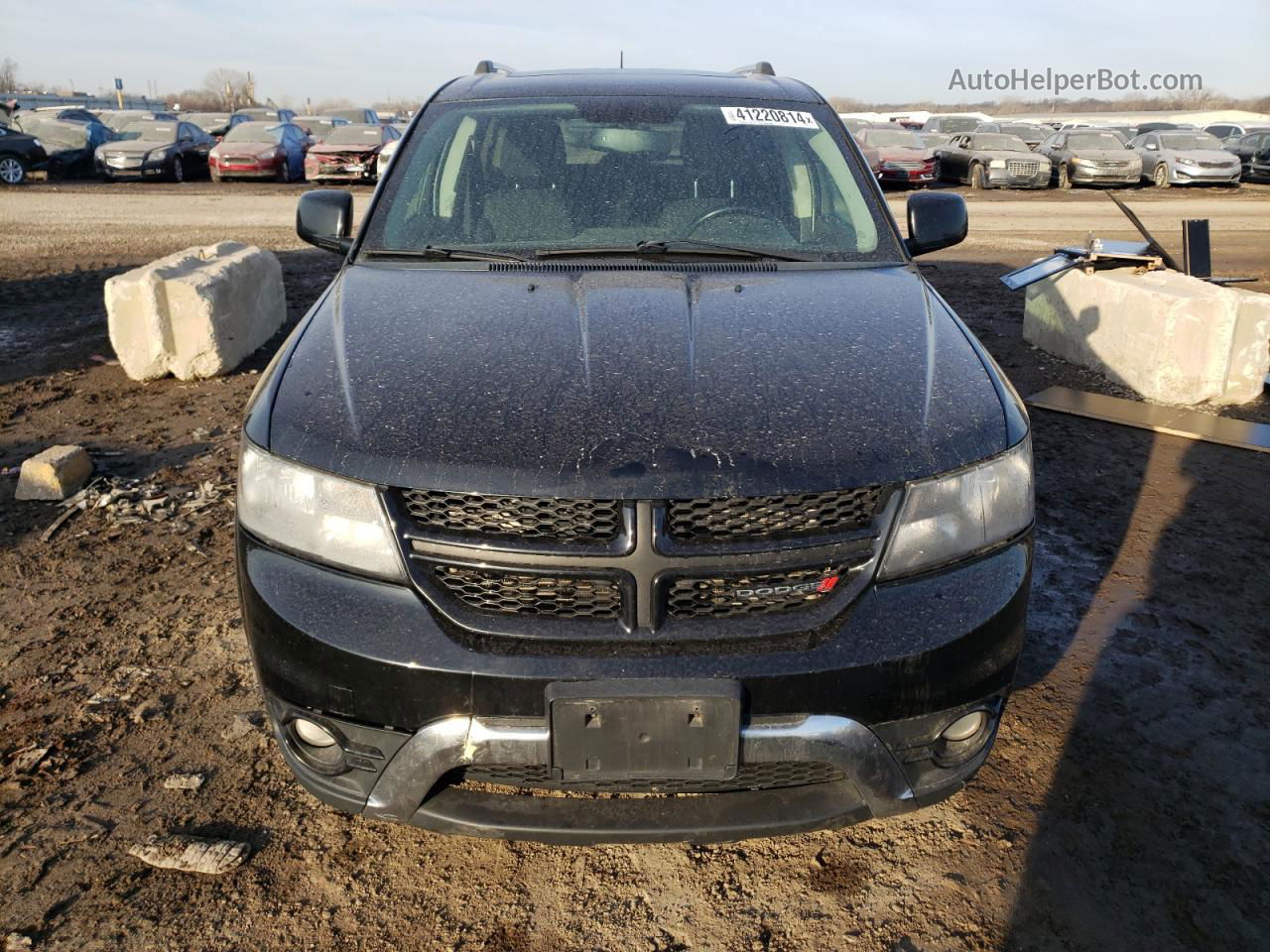 2017 Dodge Journey Crossroad Black vin: 3C4PDDGG5HT505527