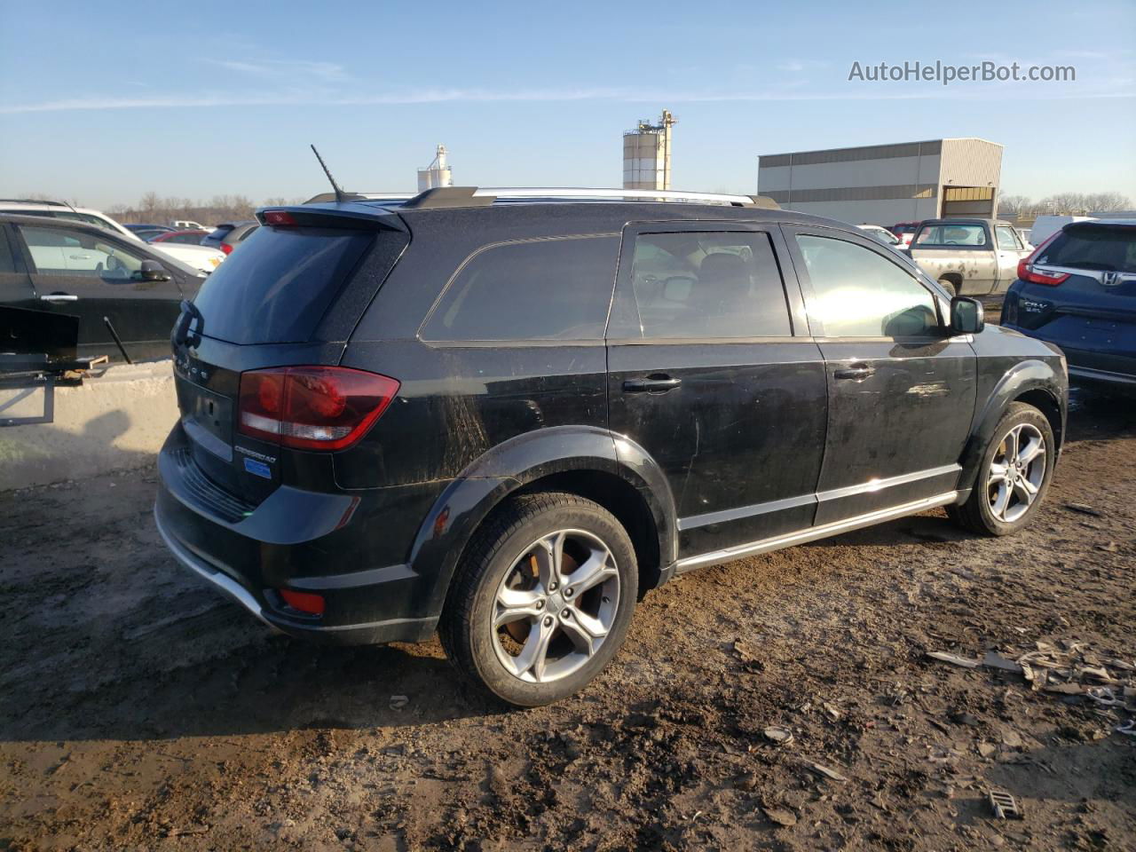 2017 Dodge Journey Crossroad Черный vin: 3C4PDDGG5HT505527