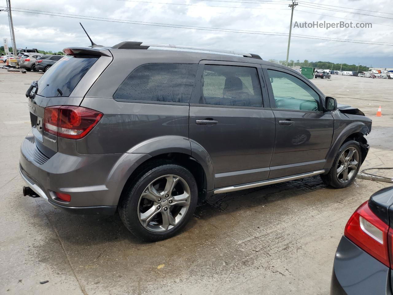 2017 Dodge Journey Crossroad Gray vin: 3C4PDDGG5HT542125