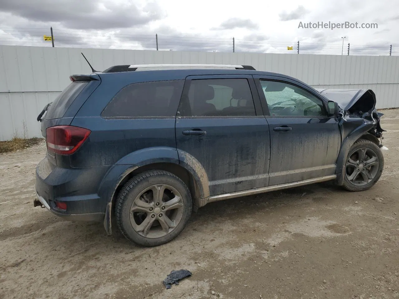 2015 Dodge Journey Crossroad Blue vin: 3C4PDDGG6FT554958