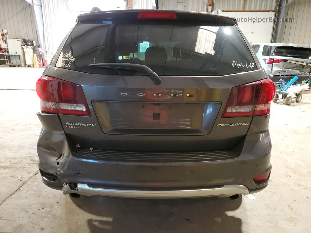 2017 Dodge Journey Crossroad Gray vin: 3C4PDDGG6HT517573