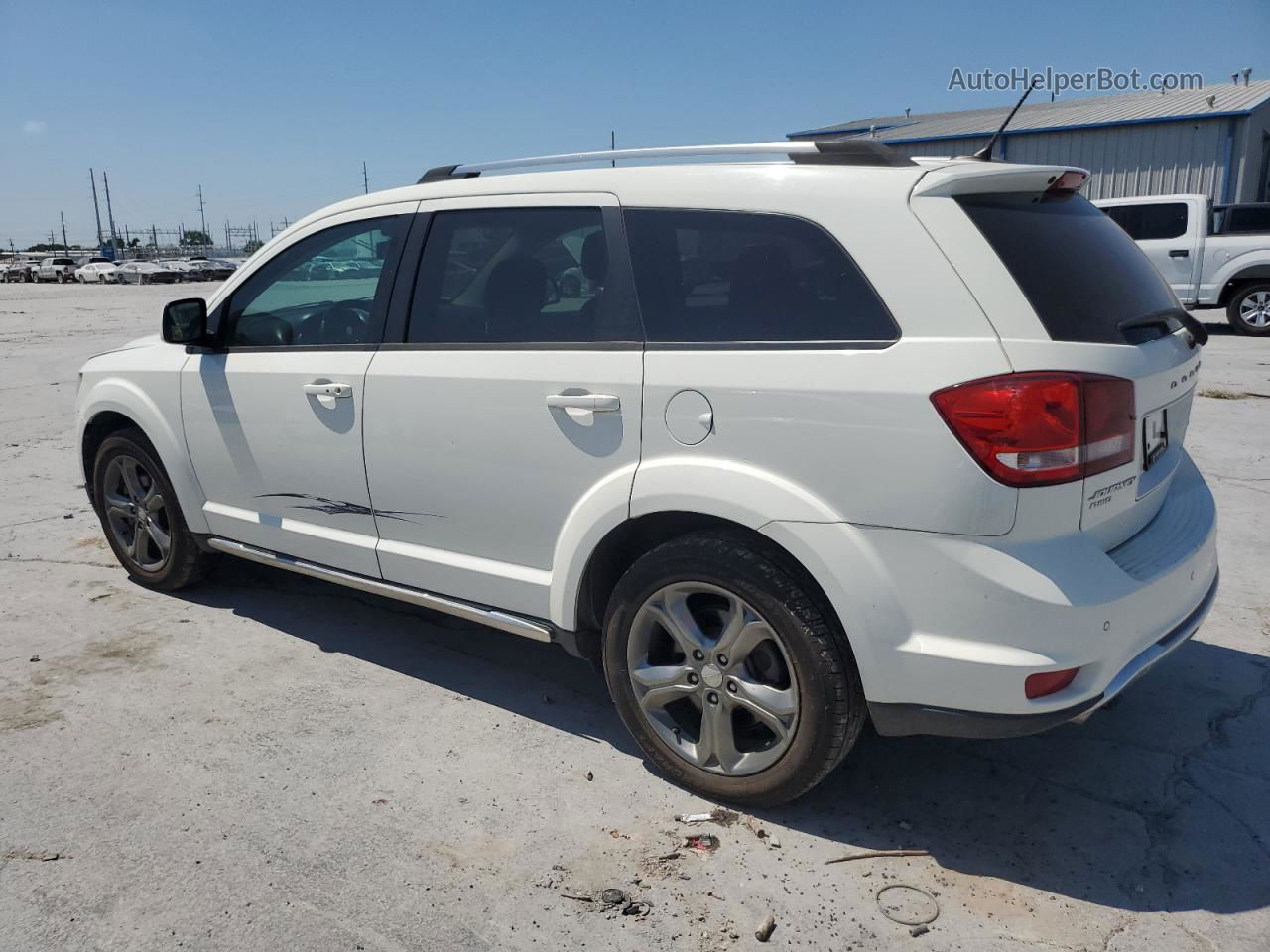 2017 Dodge Journey Crossroad White vin: 3C4PDDGG6HT565347