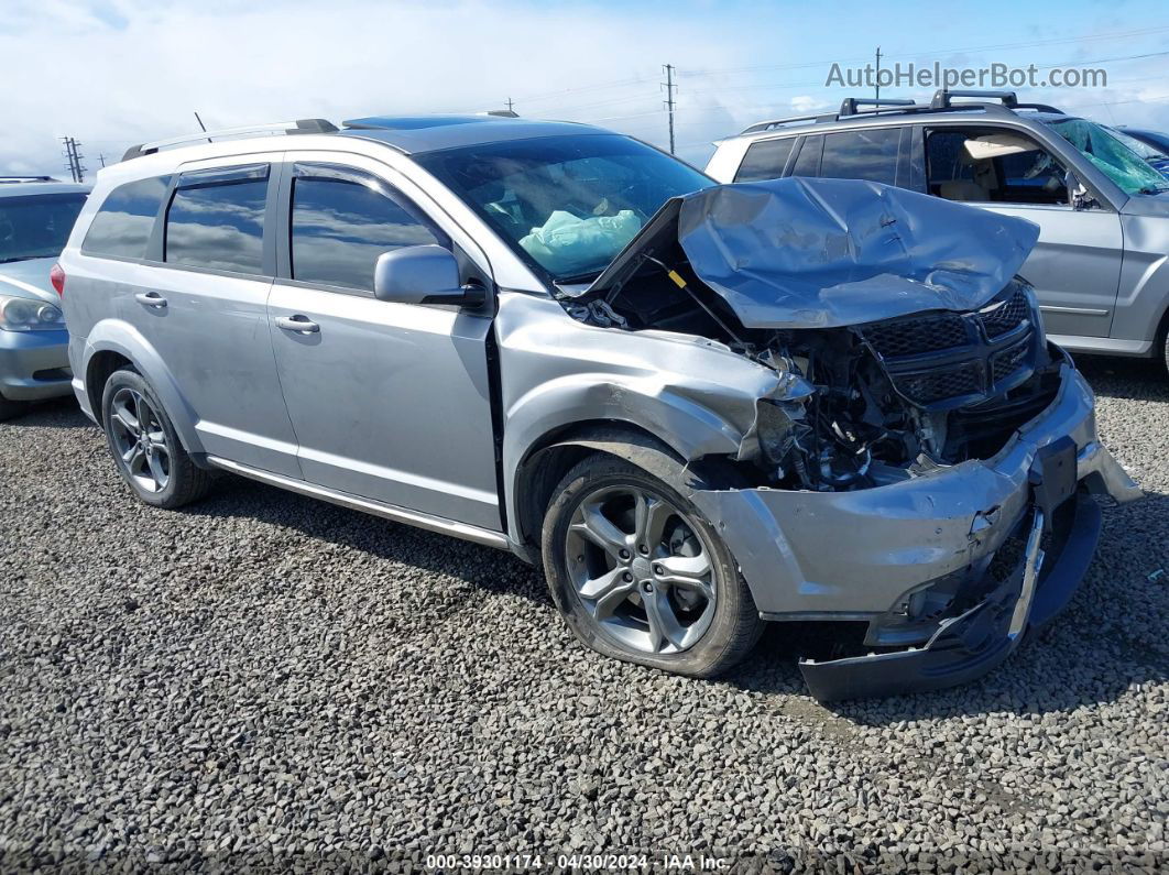 2017 Dodge Journey Crossroad Plus Awd Silver vin: 3C4PDDGG6HT616510