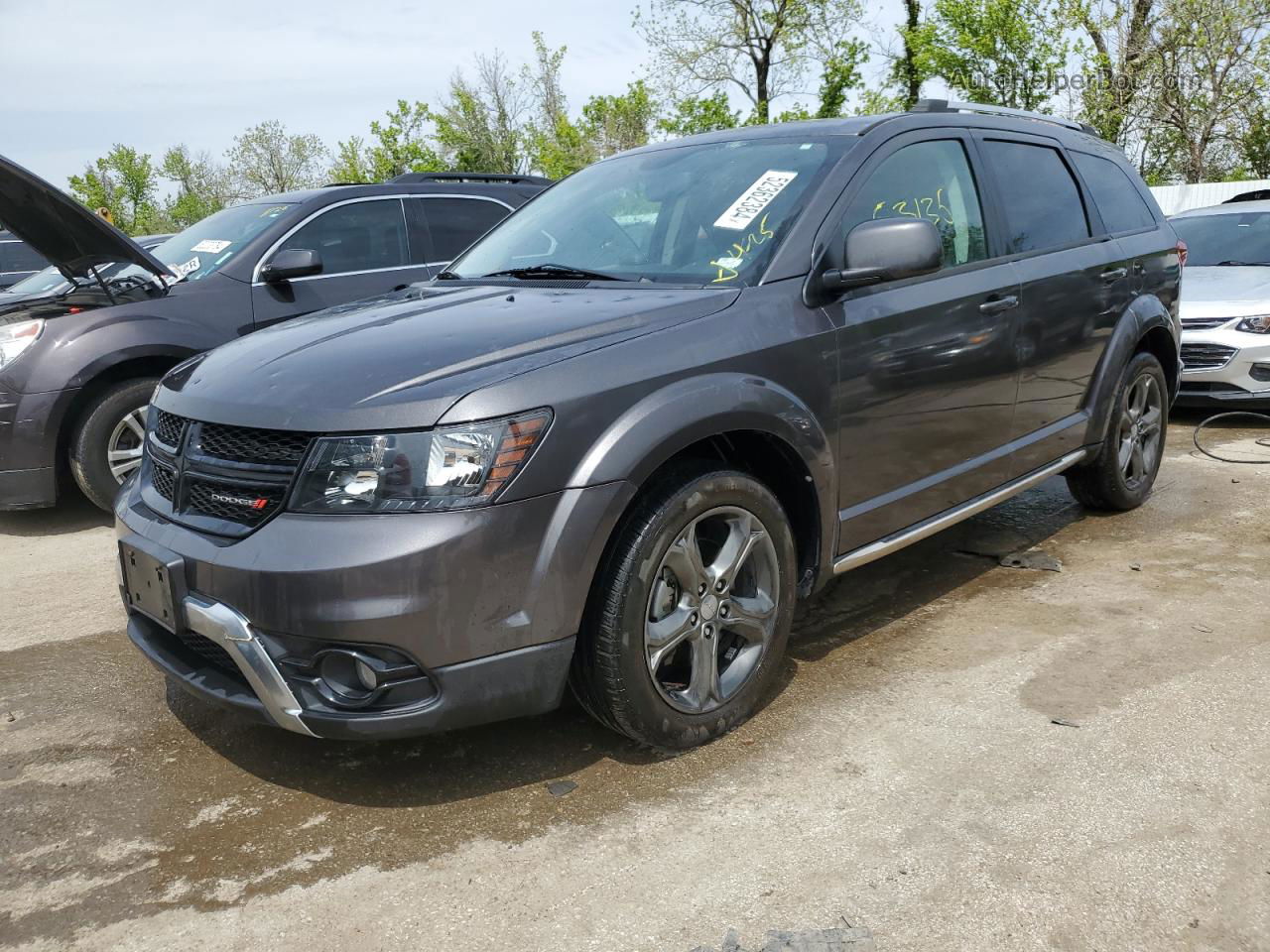 2014 Dodge Journey Crossroad Угольный vin: 3C4PDDGG7ET279129