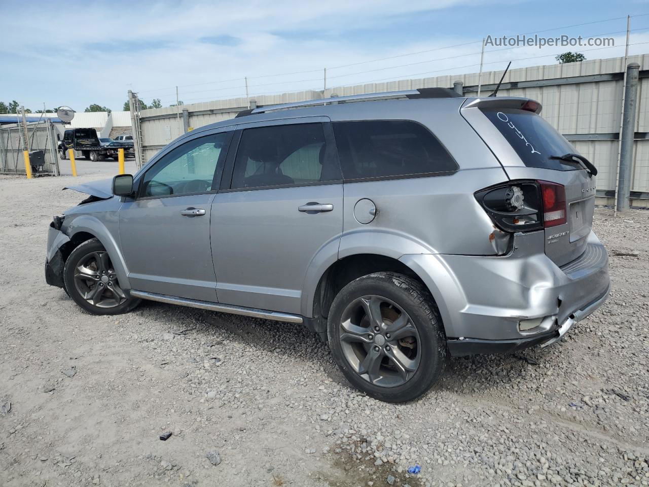 2017 Dodge Journey Crossroad Silver vin: 3C4PDDGG7HT540442