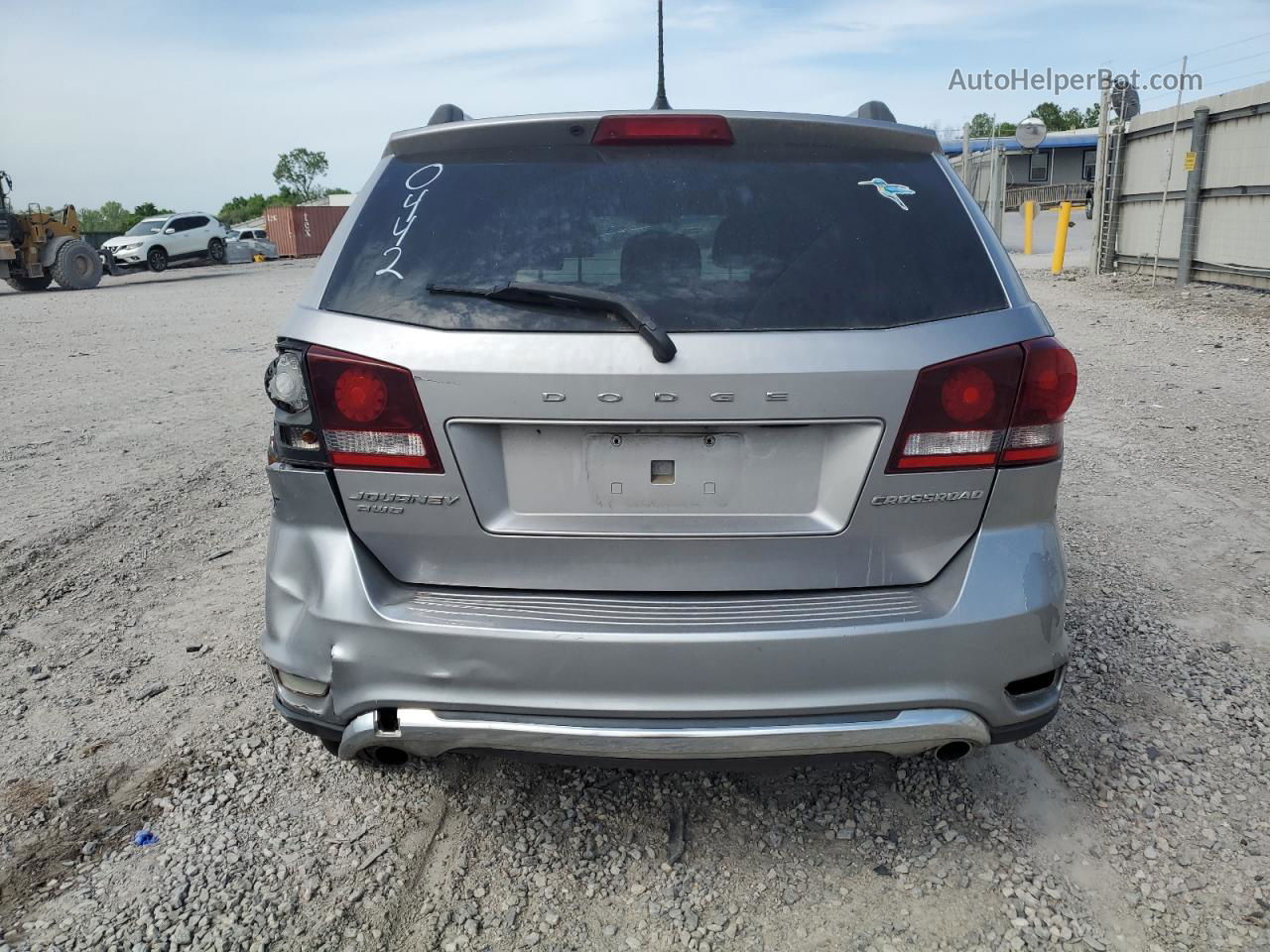 2017 Dodge Journey Crossroad Silver vin: 3C4PDDGG7HT540442