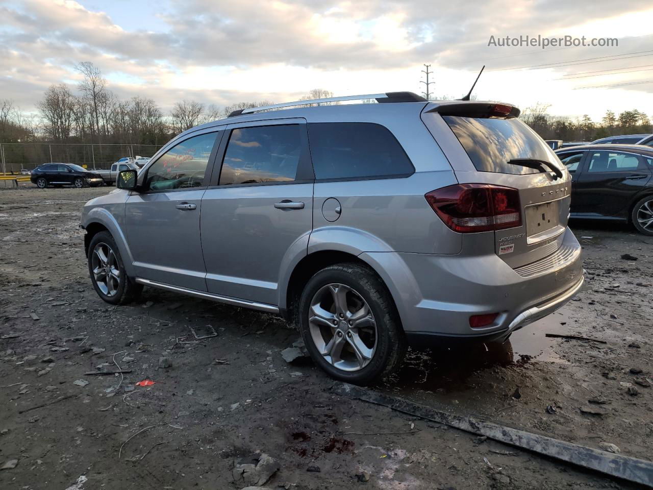 2017 Dodge Journey Crossroad Gray vin: 3C4PDDGG7HT584022