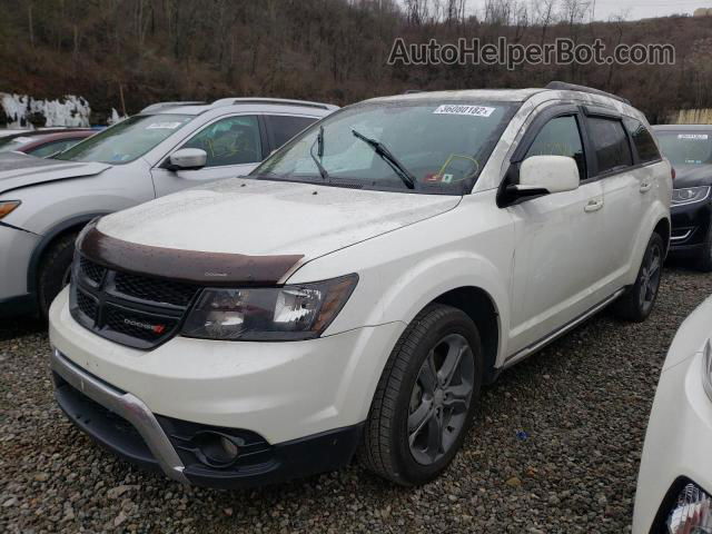 2015 Dodge Journey Crossroad White vin: 3C4PDDGG8FT715830