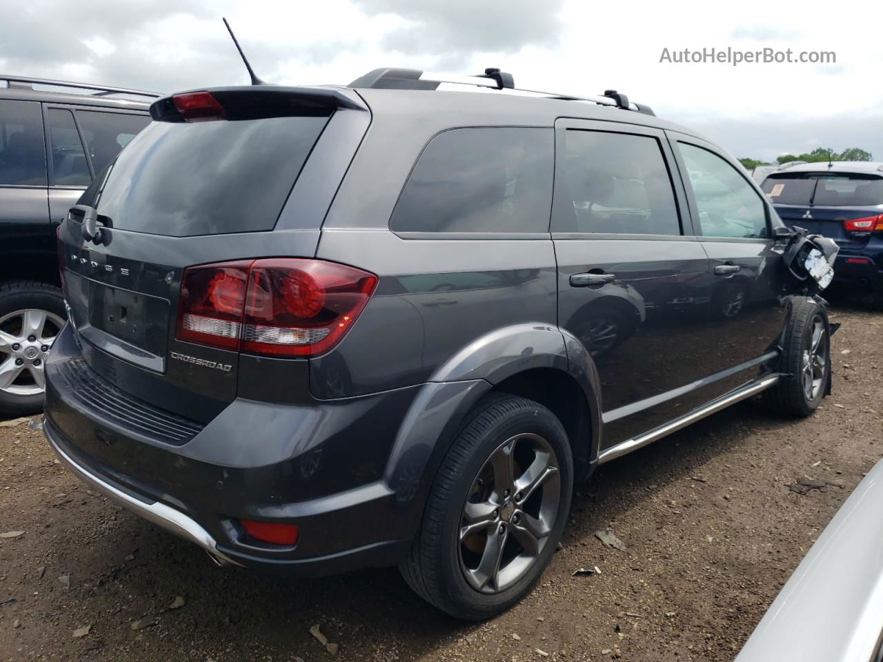 2016 Dodge Journey Crossroad Gray vin: 3C4PDDGG8GT117111