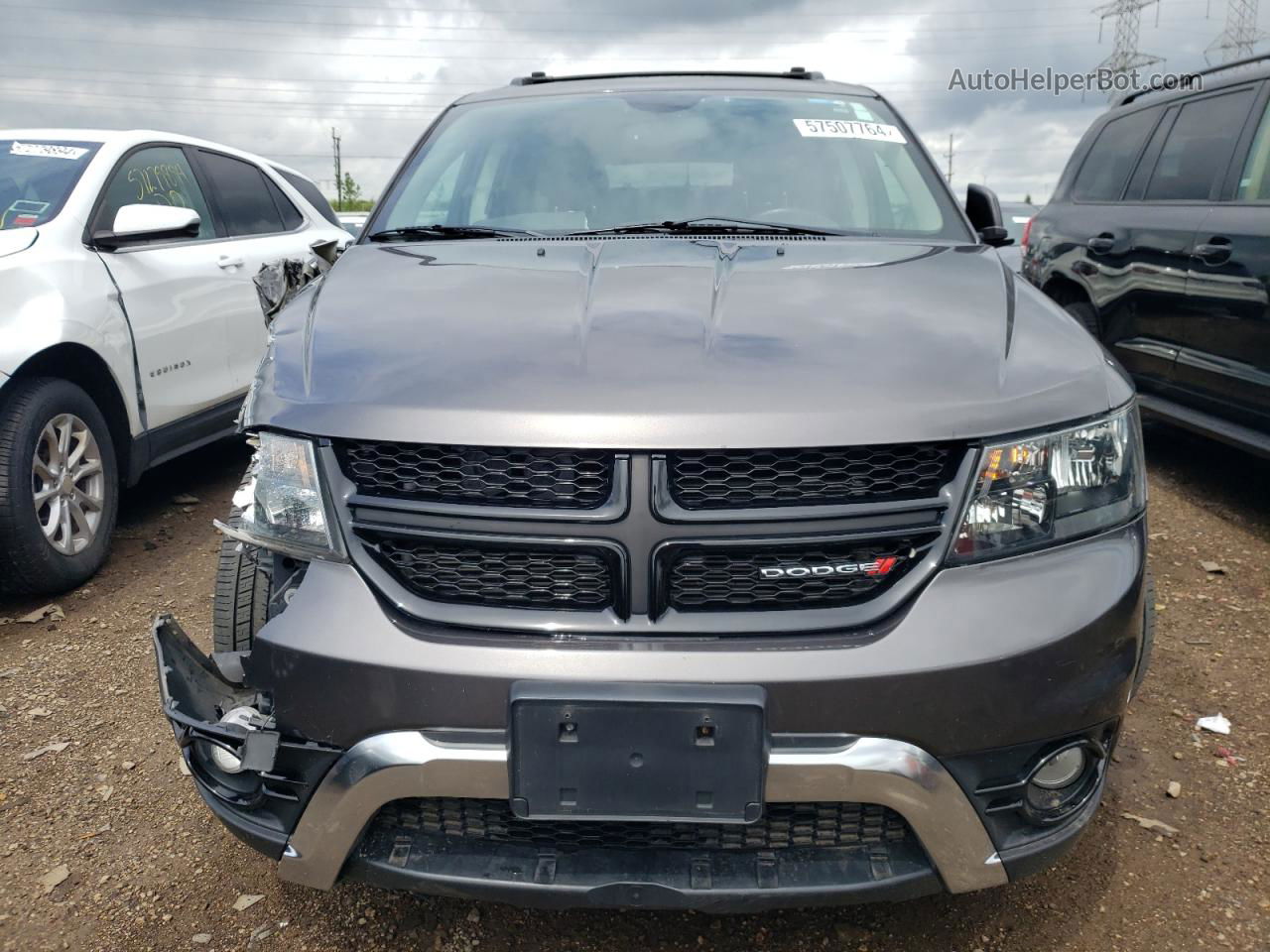 2016 Dodge Journey Crossroad Gray vin: 3C4PDDGG8GT117111