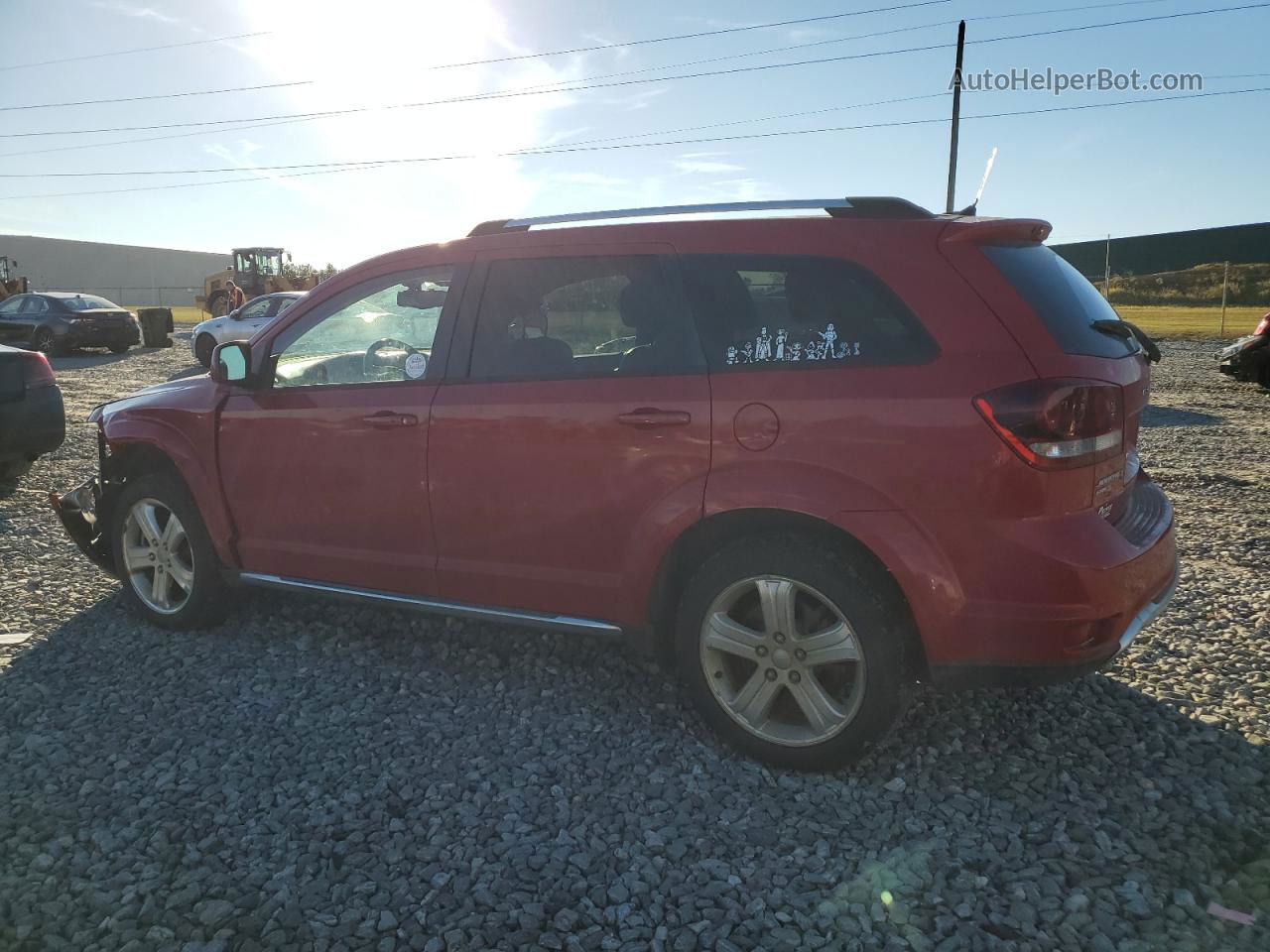 2016 Dodge Journey Crossroad Red vin: 3C4PDDGG8GT142705