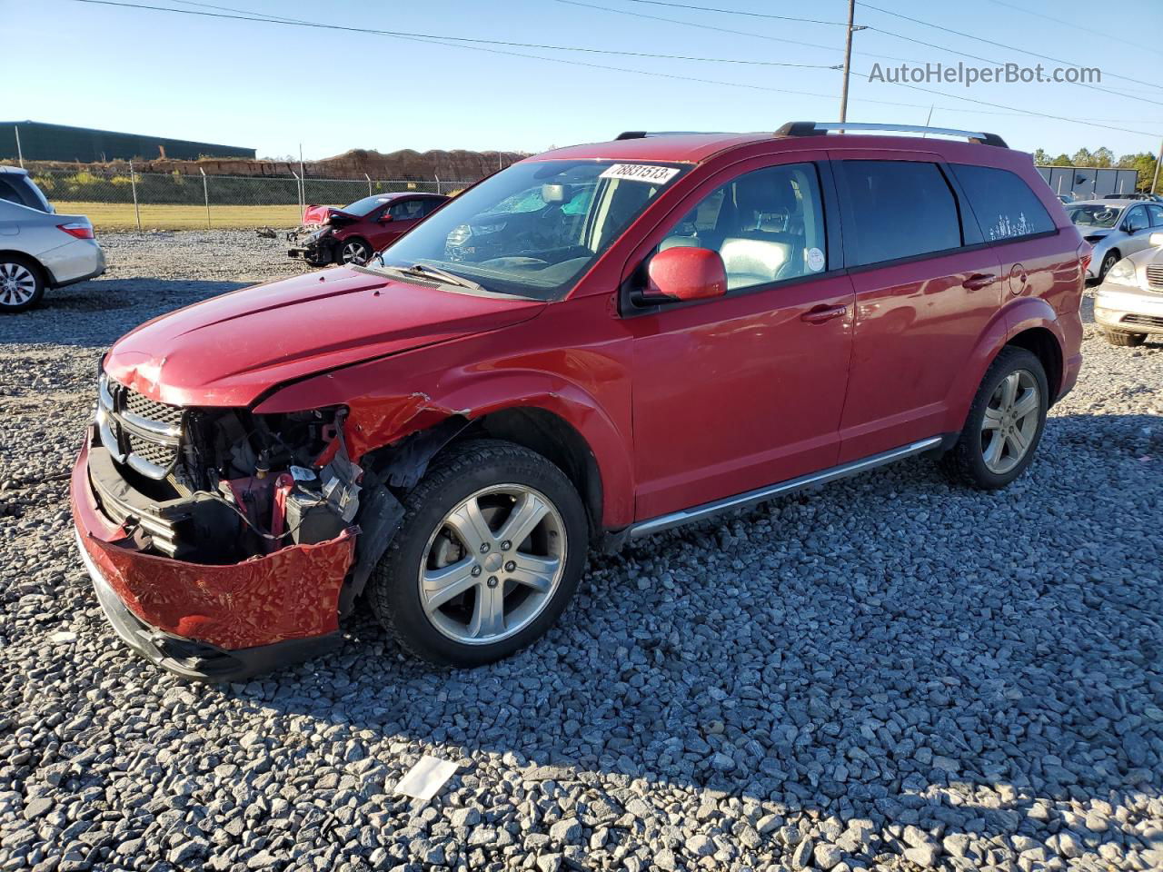 2016 Dodge Journey Crossroad Red vin: 3C4PDDGG8GT142705