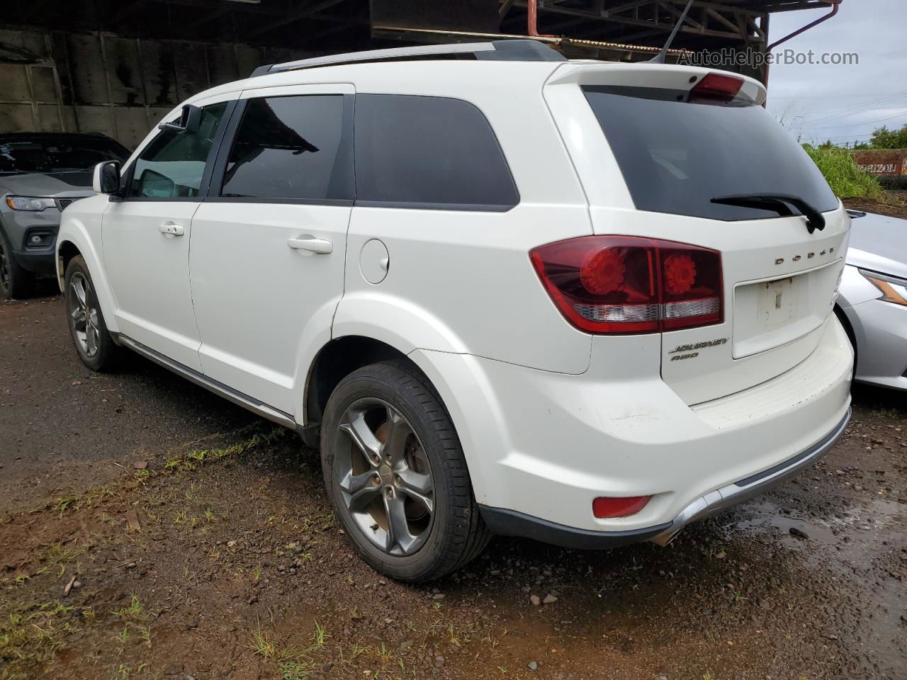 2017 Dodge Journey Crossroad White vin: 3C4PDDGG8HT574695