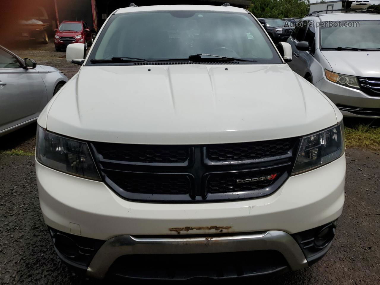 2017 Dodge Journey Crossroad White vin: 3C4PDDGG8HT574695