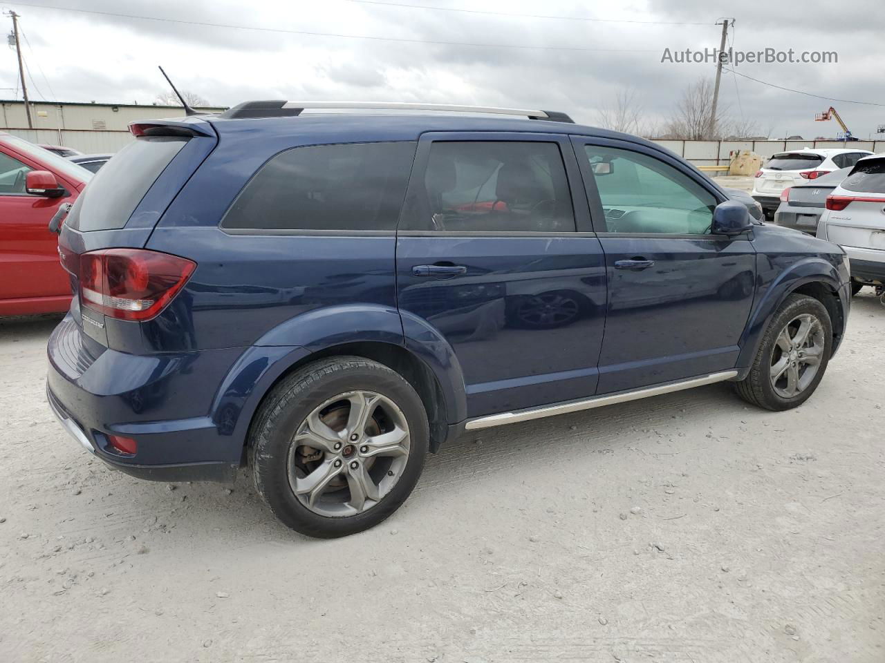 2017 Dodge Journey Crossroad Синий vin: 3C4PDDGG8HT706323