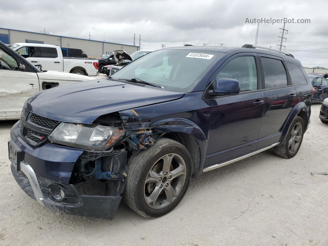 2017 Dodge Journey Crossroad Синий vin: 3C4PDDGG8HT706323