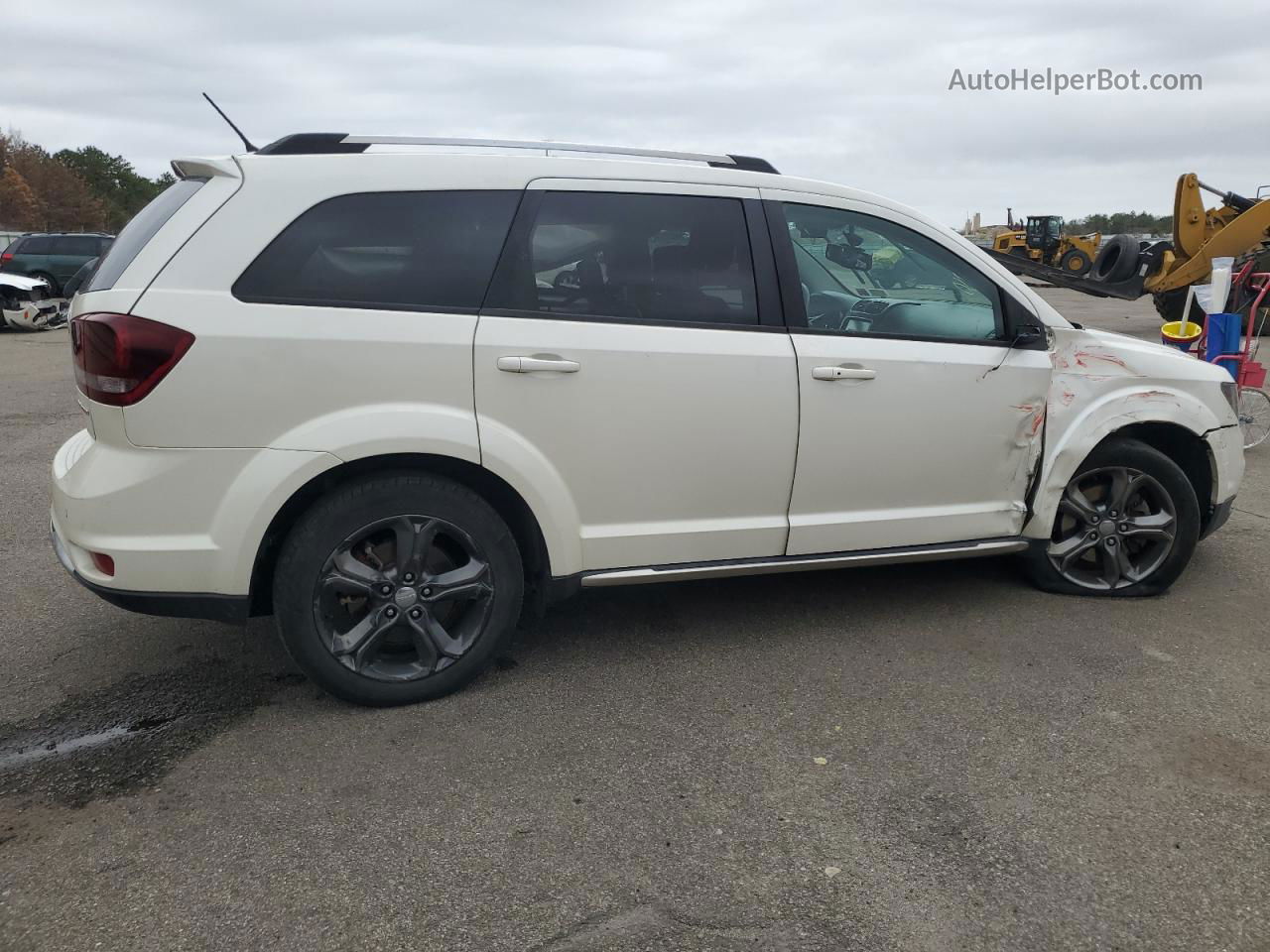 2016 Dodge Journey Crossroad White vin: 3C4PDDGG9GT221459