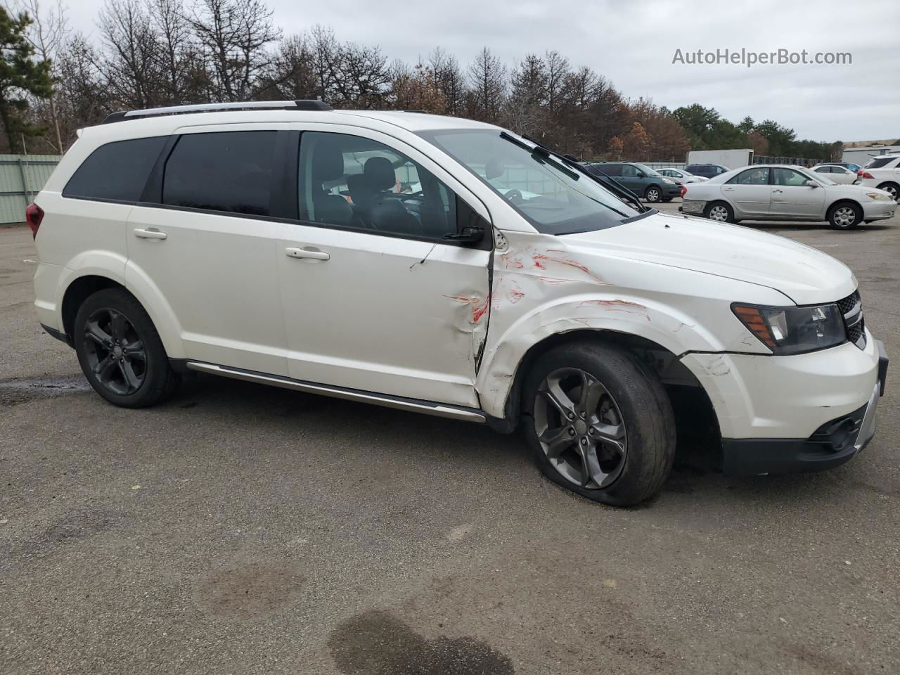 2016 Dodge Journey Crossroad Белый vin: 3C4PDDGG9GT221459