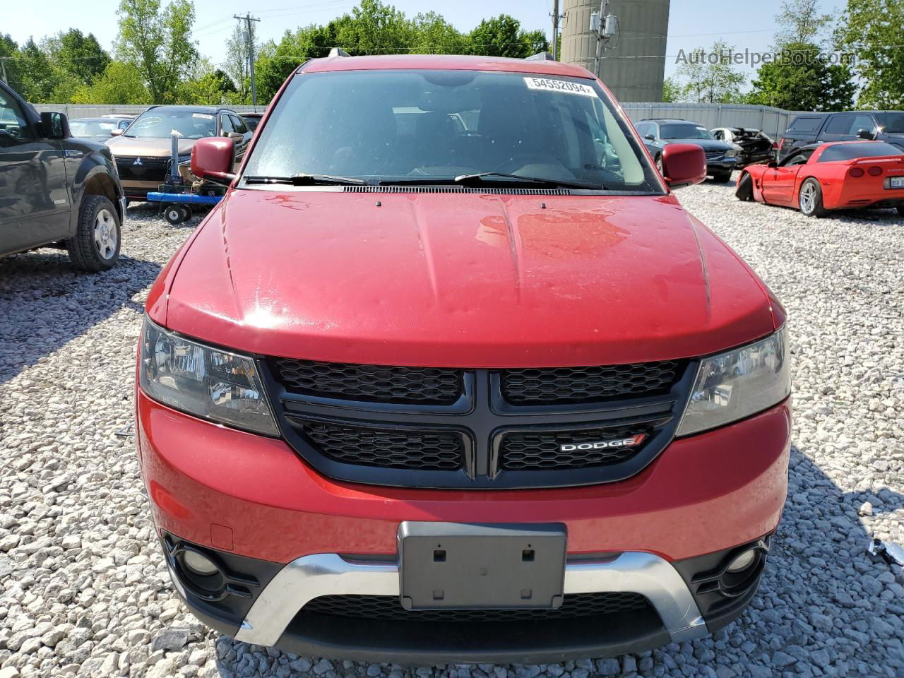 2016 Dodge Journey Crossroad Red vin: 3C4PDDGG9GT243526