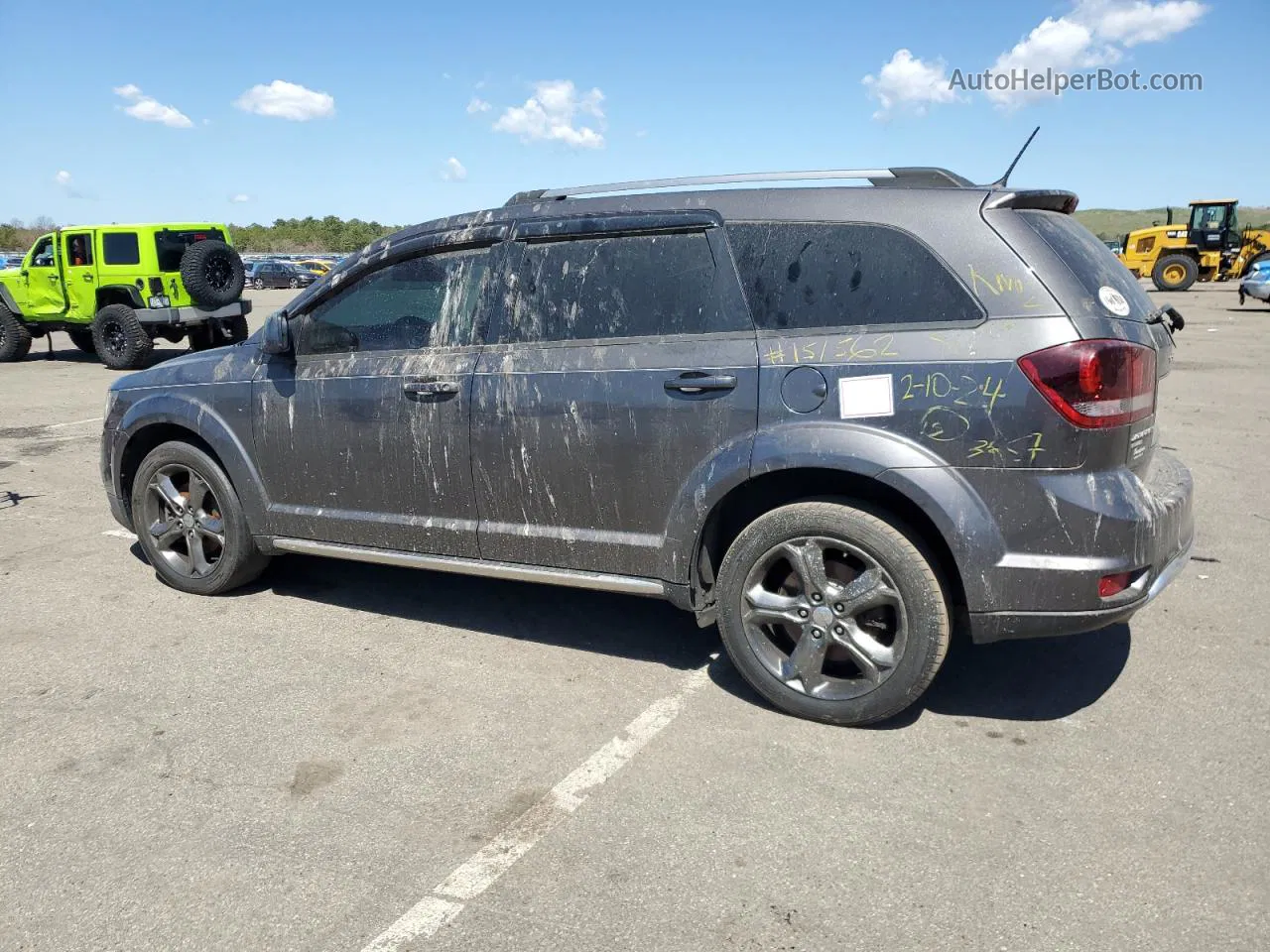 2014 Dodge Journey Crossroad Gray vin: 3C4PDDGGXET311703