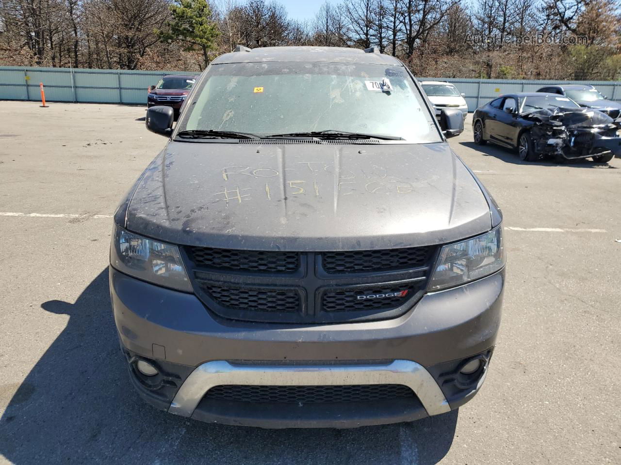 2014 Dodge Journey Crossroad Серый vin: 3C4PDDGGXET311703