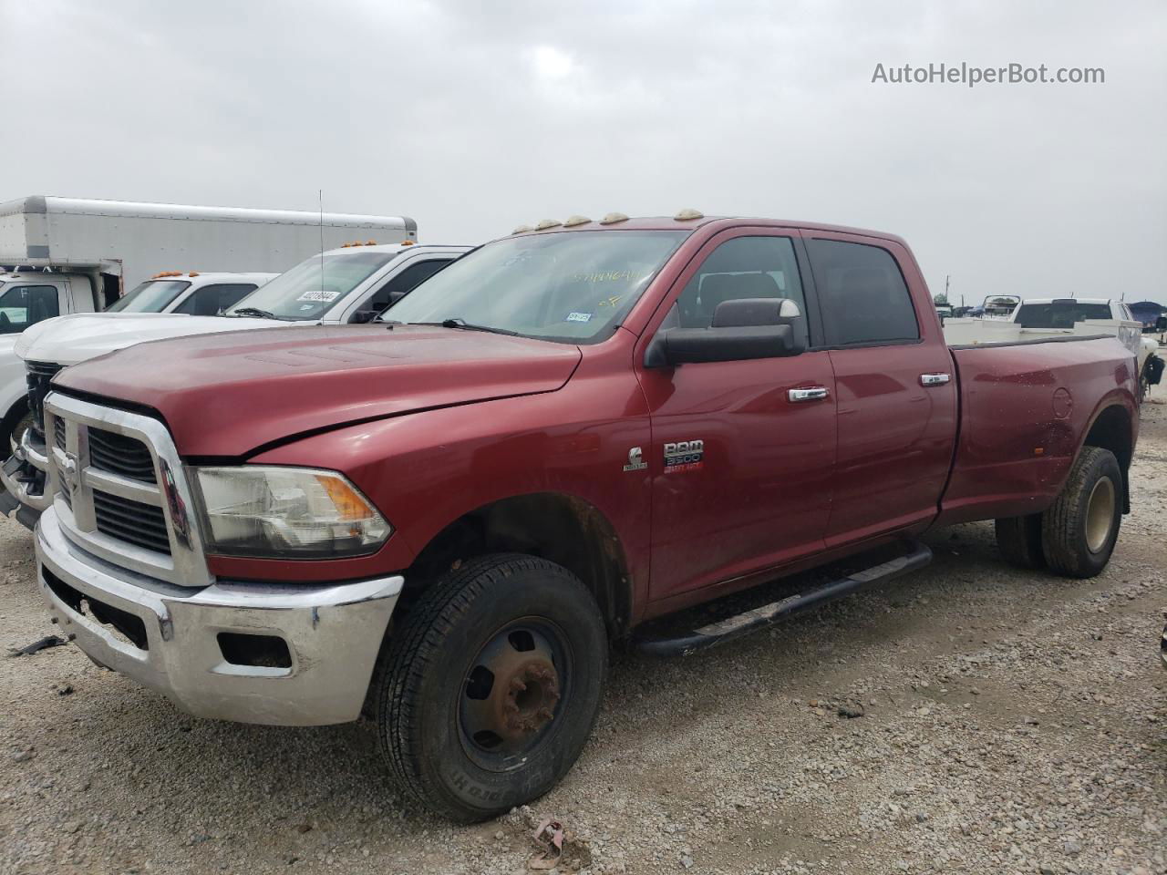 2012 Dodge Ram 3500 Slt Burgundy vin: 3C63DRHL0CG344374