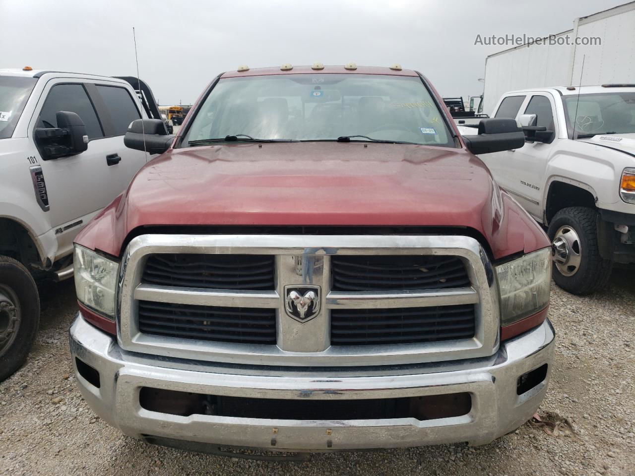 2012 Dodge Ram 3500 Slt Burgundy vin: 3C63DRHL0CG344374