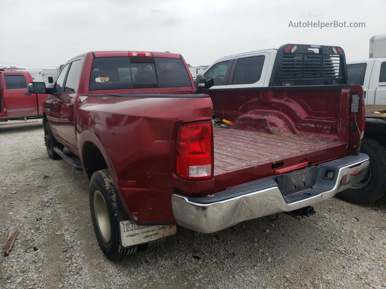 2012 Dodge Ram 3500 Slt Burgundy vin: 3C63DRHL0CG344374