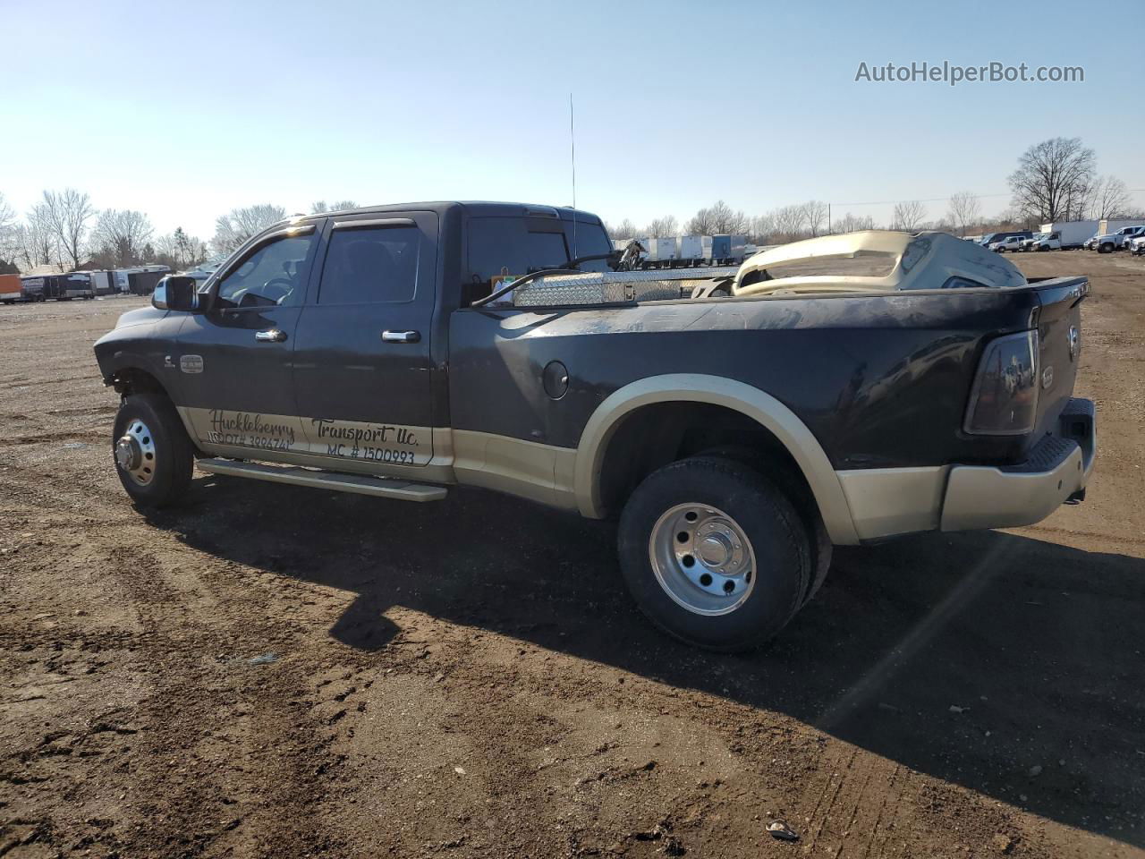 2012 Dodge Ram 3500 Longhorn Black vin: 3C63DRKL4CG130853