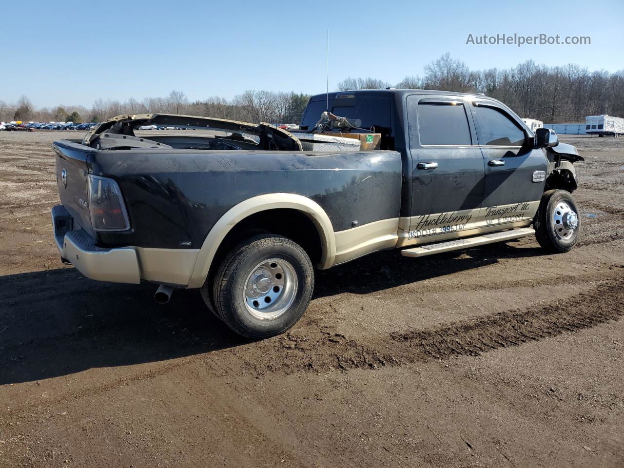 2012 Dodge Ram 3500 Longhorn Black vin: 3C63DRKL4CG130853